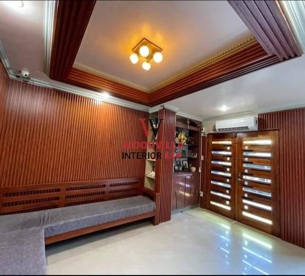 Apex Fluted Wall & Ceiling Trim Panels – Premium Natural Wood Finish