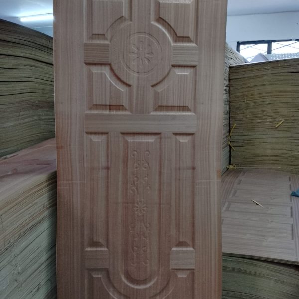 Oval Molded Flush Door – Natural Wood Finish
