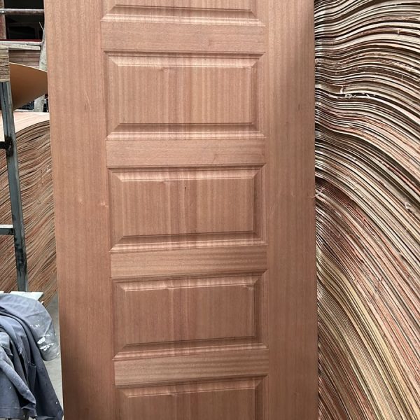 Horizon 5-Panel Molded Flush Door – Natural Wood Finish